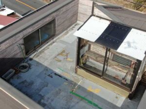 ルーフバルコニー床防水施工前外観